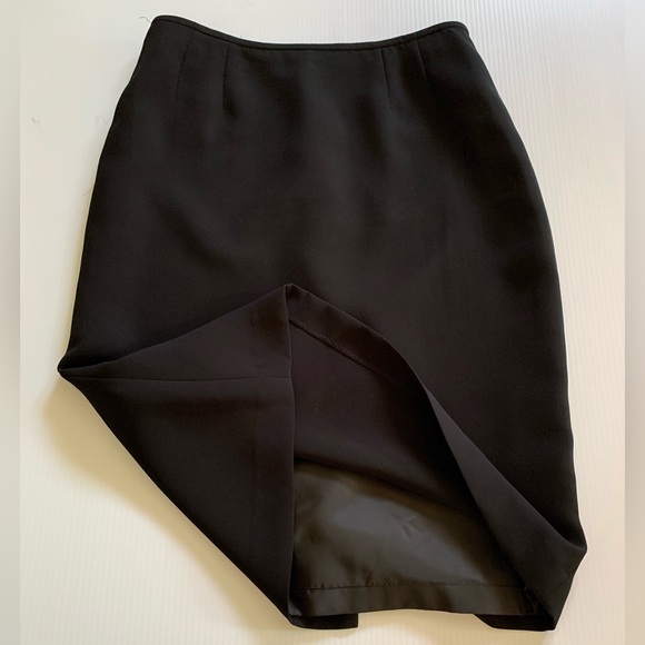 Kasper Size 8 Black Skirt with Earring Bonus - Picture 5 of 14